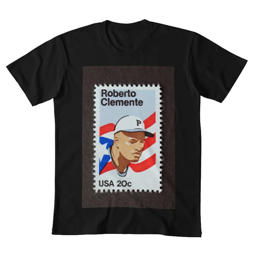 1984 20 ￠ rotto Clemente почтовая печать футболка clemente philately Америка прошлый раз бейсбол |