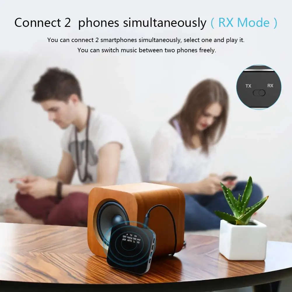 Aptx HD/LL Bluetooth 5,0 аудио передатчик приемник беспроводной адаптер 3,5 мм Aux/RCA/цифровые оптические адаптеры для ТВ/колонки/автомобиля
