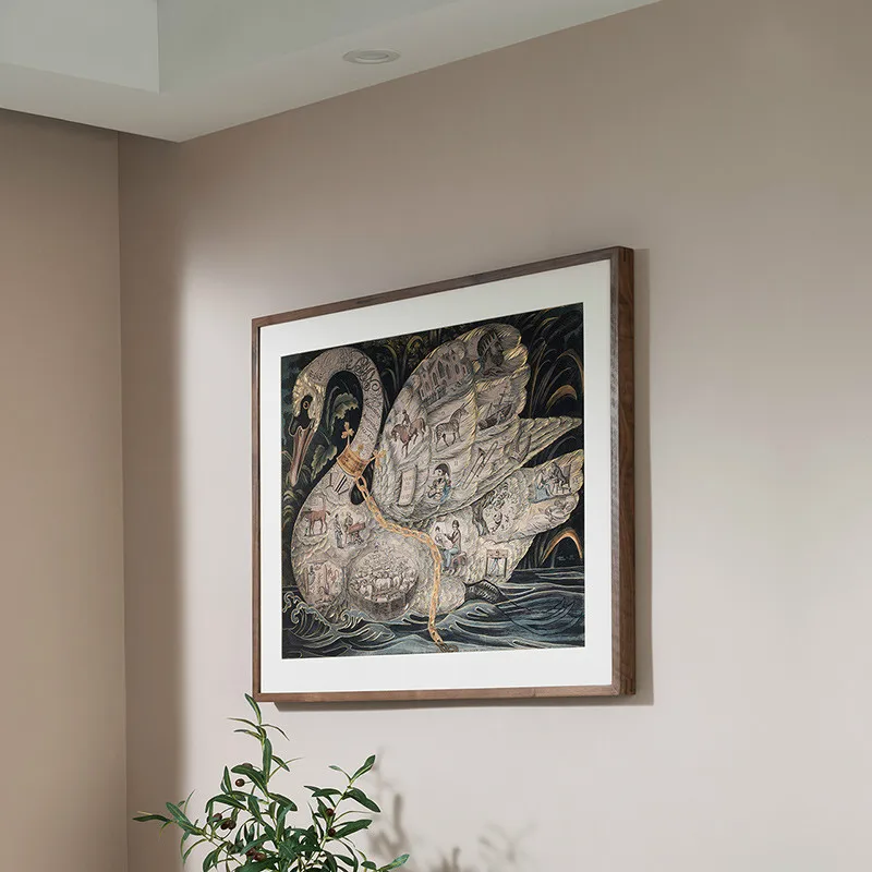 

British Museum Genuine Authorized Noble Swan Chessboard Hand Carved Copper Carving Paint