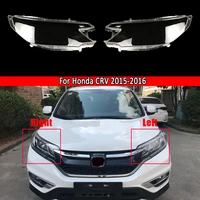 car front headlamp lens auto shell cover for honda crv 2015 2016 car replacement lens transparent lampshade lampcover bright