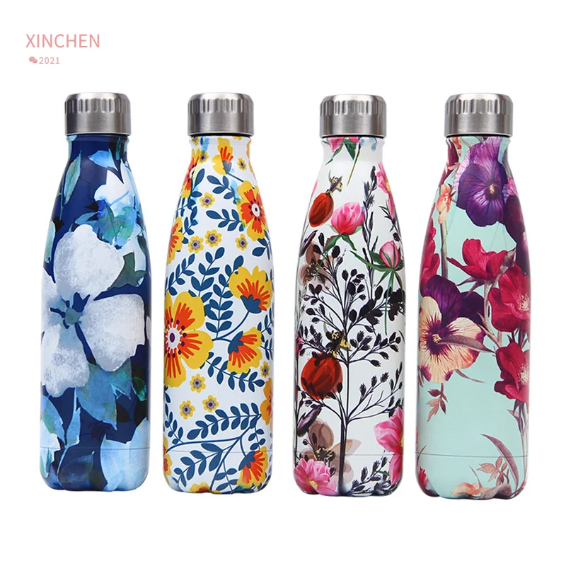 

500ml Double-wall Insulated Vacuum Flask Stainless Steel Color Coke Bottle Thermos For Sport Water Bottles Portable Thermoses