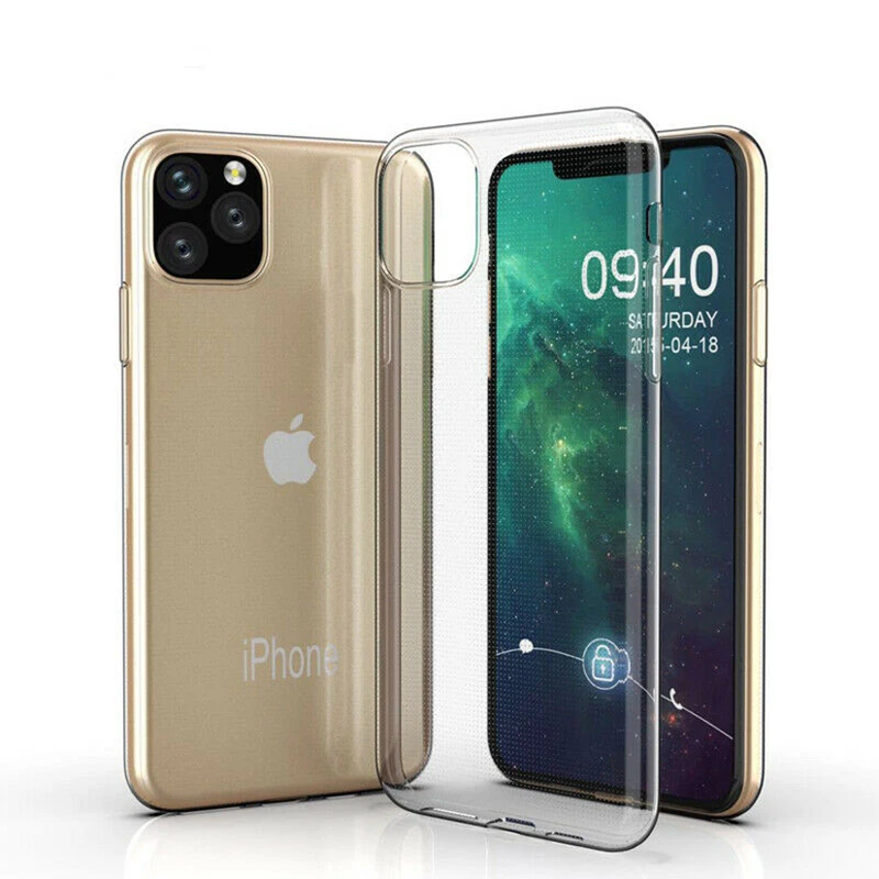 Тонкий прозрачный мягкий ТПУ чехол-накладка для Apple iPhone 12 11 Pro Xs Max X XR 6 7 8 Plus SE 2020 |