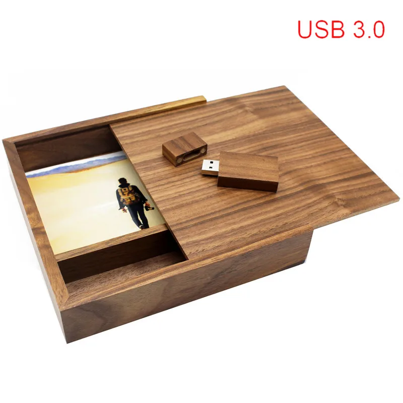 TEXT ME usb 3 0 деревянный + коробка 64 Гб флеш накопитель 4 ГБ 8 16 32 фотография usb3.0