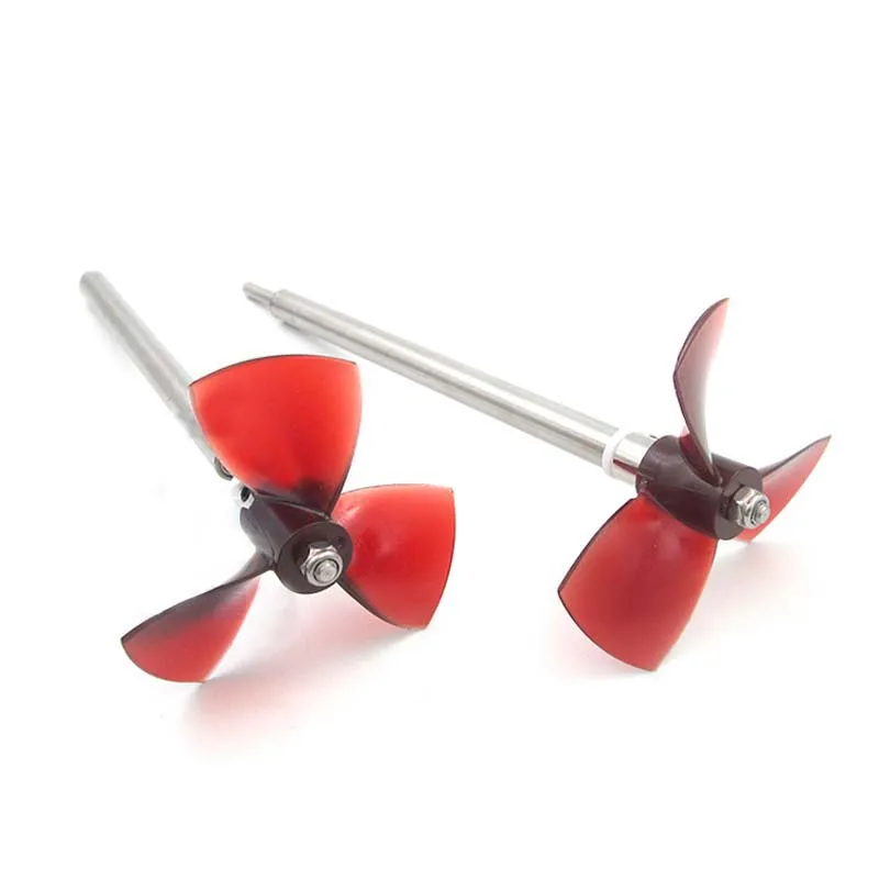 2pairs High Strength PC 3-blade Paddle RC Bait Boat Underwater Propeller Props Shaft Hole 5mm Outer Dia 80mm for DIY | Игрушки и хобби