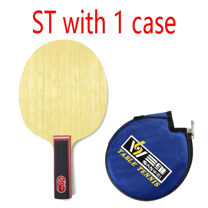 ST with 1 case Sanwei FEXTRA 7 нордическая VII лезвие для настольного тенниса 7 слойная древесина, Японская технология, STIGA Clipper CL структура) ракетка для пинг-понга - Цвет: ST with 1 case