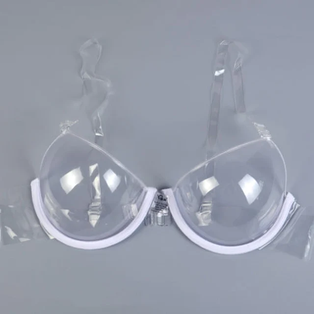 3/4 Cup Sexy Transparent Clear Push Up Bra for Women Bra Invisible