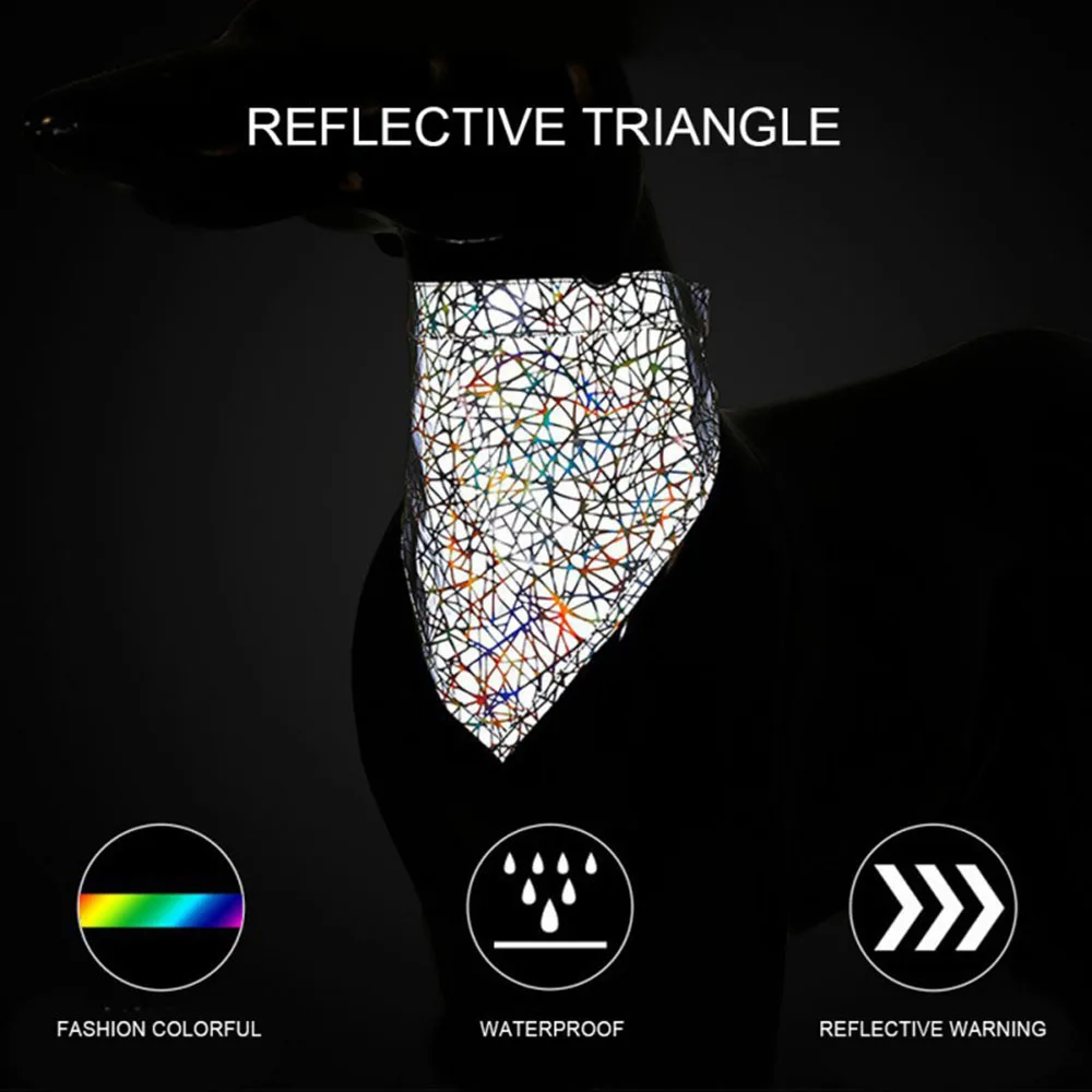 Светоотражающая бандана для домашних животных кошек собак нагрудники ночная