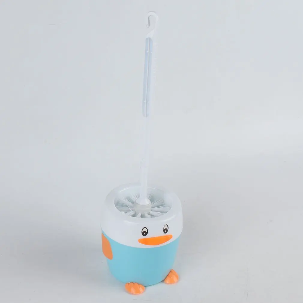 

Bathroom toilet brush With penguin base strong supplies Household cleaning products Plastic brush Dirty hand hygiene tools new