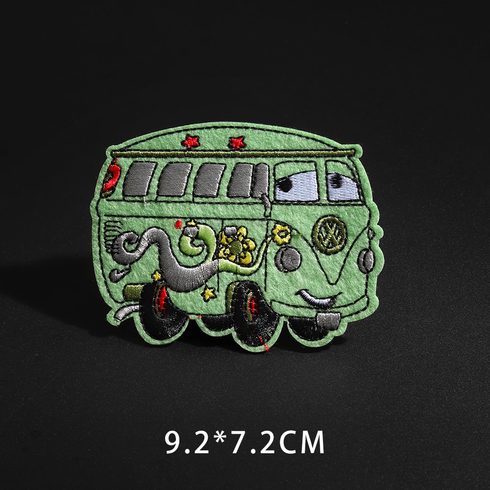 N3-BT3741 Мини-нашивки CarTruck для аппликация на одежду Одежда Железный на патч куртка вышитая наклейка для транспорта шитья мотоцикла автобуса Декор - Цвет: N3-BT3741