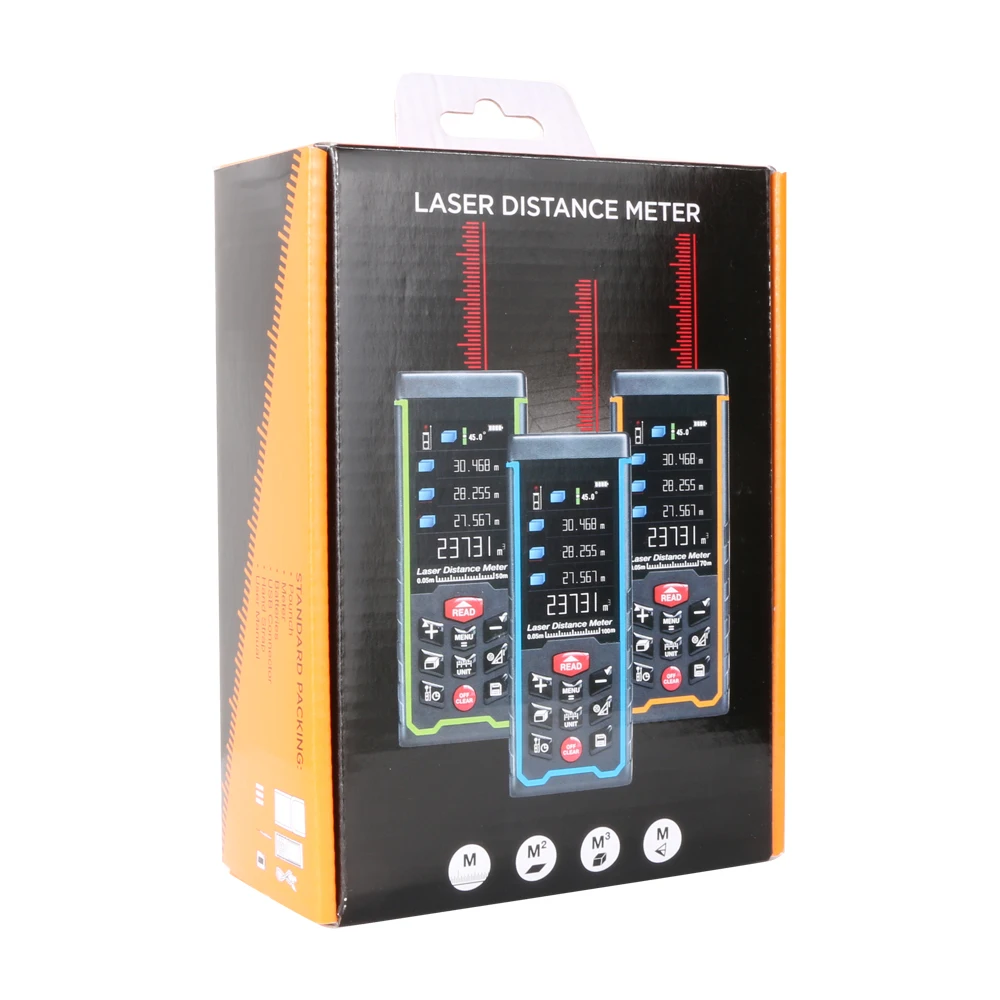 

Digital Laser Distance Meter Camera USB Recharge Portable Colorful Screen Range Finder Rangefinder SW-S80 /S120