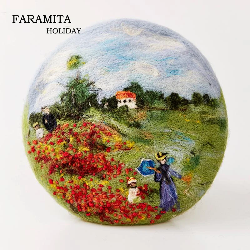 Праздничные шапки Faramita с рисунком Моне дикие маки женские детские для девочек и