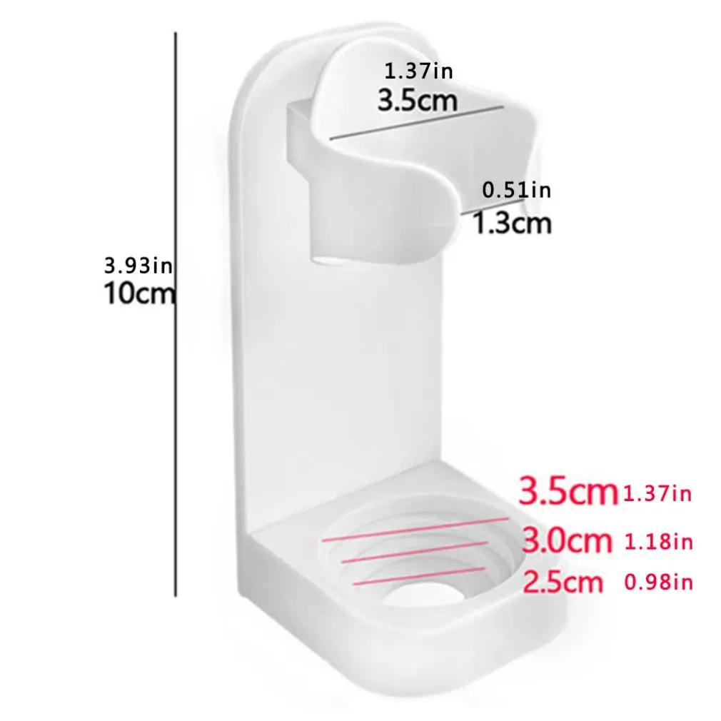 

Simple Toothbrush Holder Compact Moisture Proof Bathroom Storage Rack Convenient Electric Toothbrush Shelf