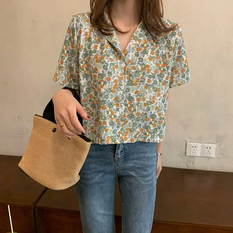 

Short Sleeve V-neck Tees Korean Chic Single-breasted T Shirts Women Clothing Fashion Brand Loose Causal Ladies Tops New Summer