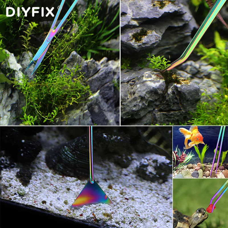 5 шт. пинцеты для аквариума из нержавеющей стали|Промышленные пинцеты| |