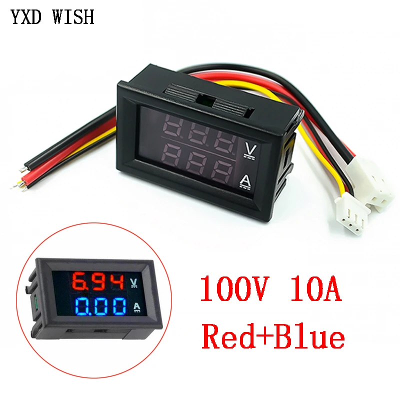 Тестер для автомобиля цифровой вольтметр амперметр измеритель переменного тока