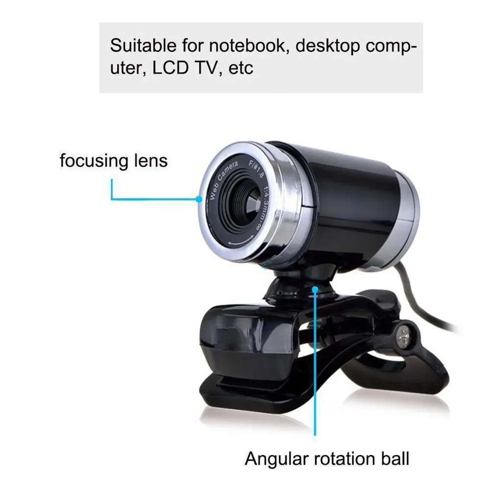 Ручной Регулируемая фокусная Длина USB веб камера с высокой четкостью Мощный