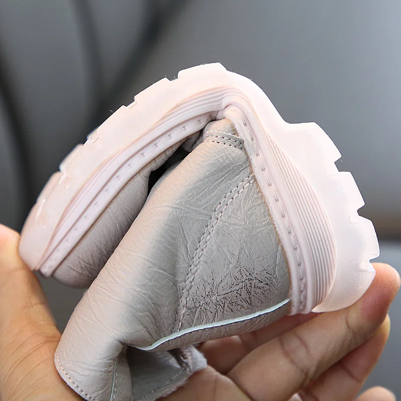 Ботинки для девочек Новинка 2019 года модная обувь мальчиков в Корейском стиле