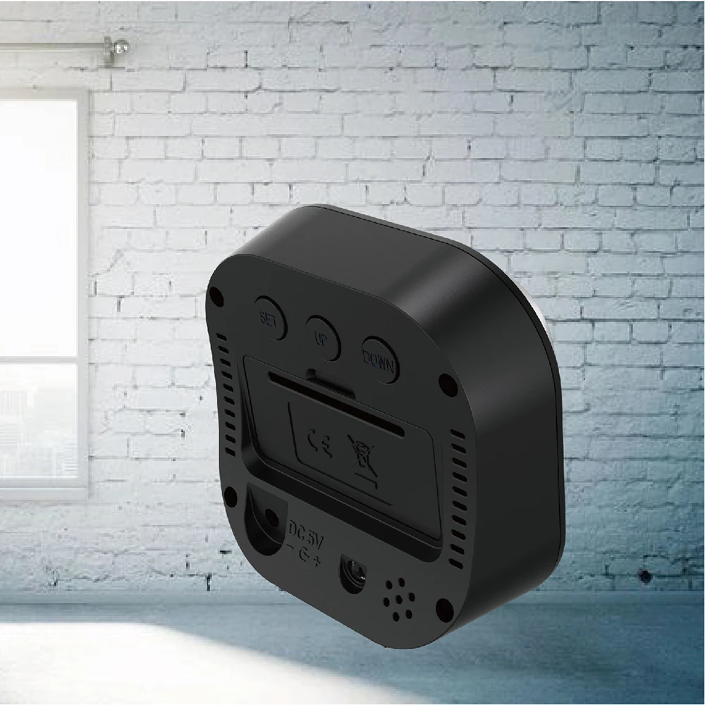 Цифровой USB светодиодный зеркальный Настольный будильник электронные детские