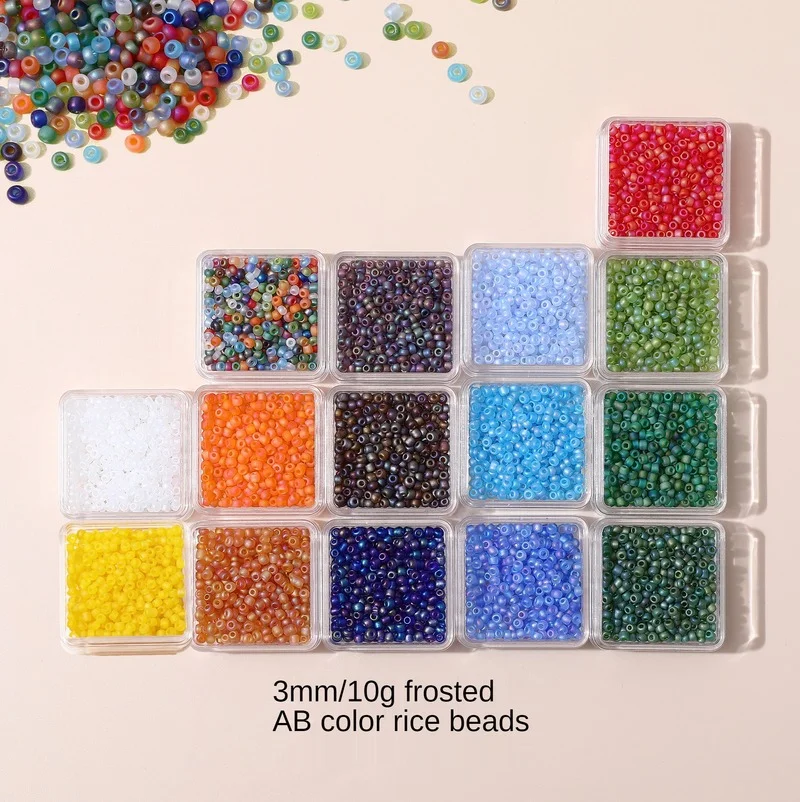 Около 380 3 мм волшебного цвета матовые стеклянные бусины Сделай Сам ручной работы