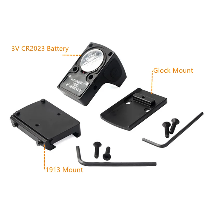 Тактический Регулируемый коллиматор RMR с красной точкой мини-прицел лазерный