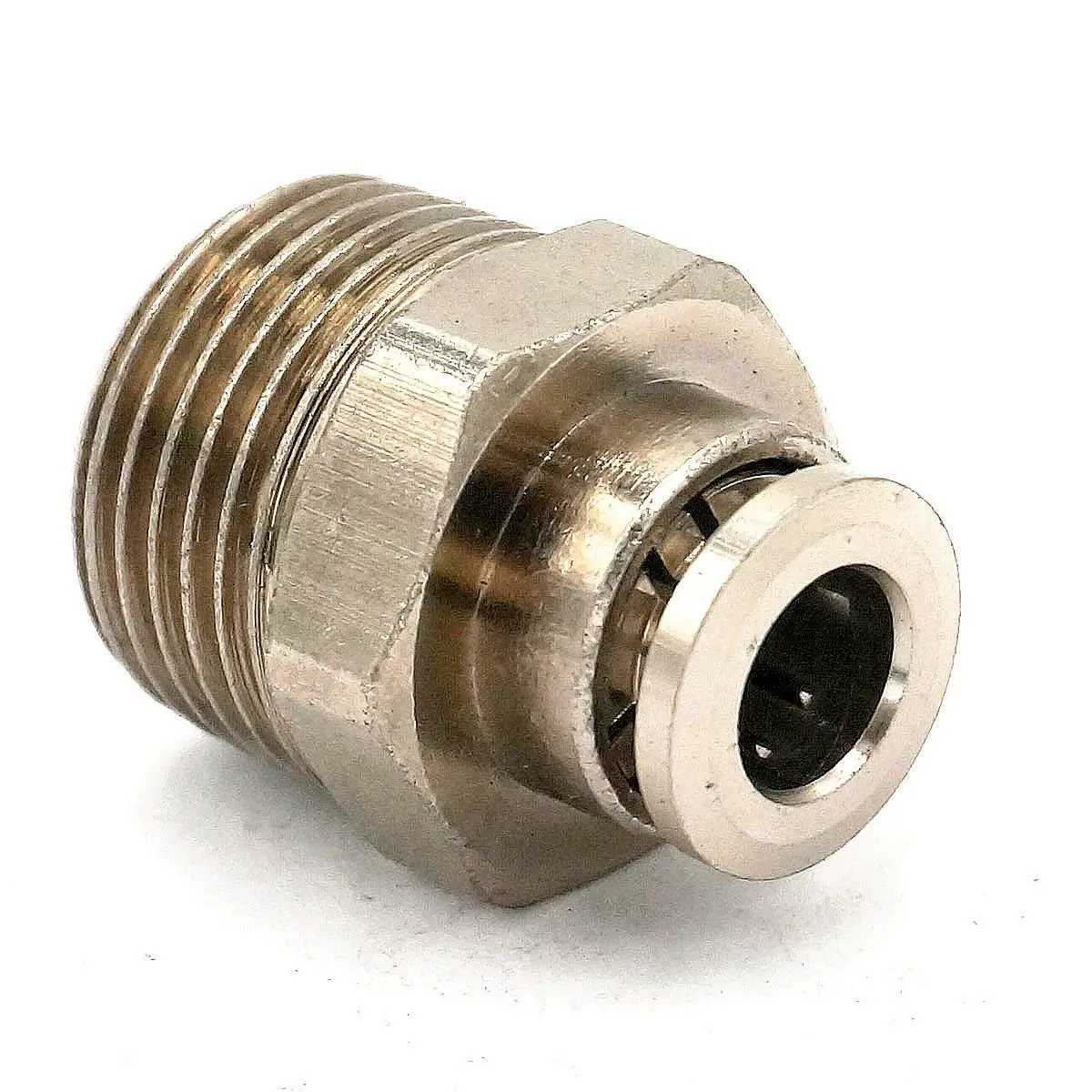 3/8 &quotBSP штырь для установки трубки O/D 8 мм Пневматический никелевый латунный