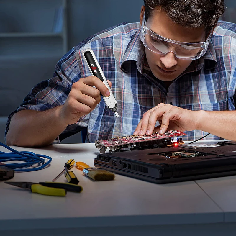 Портативный беспроводной паяльник HYVST 4 В электронный 3s сверхбыстрое нагревание