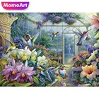 MomoArt вышивка крестиком 5D алмазная живопись Птица фотокартина круглая квадратная фотография DIY домашний декор