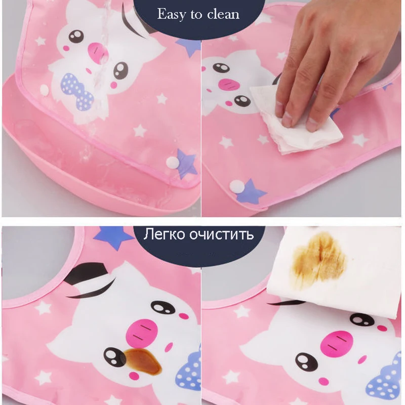 Baberos impermeables de silicona para alimentaci&oacute;n de beb&eacute;, toalla de Saliva para reci&eacute;n nacido, delantales de dibujos animados, delantal de alimentaci&oacute;n ajustable, pa&ntilde;uelo para Saliva-2