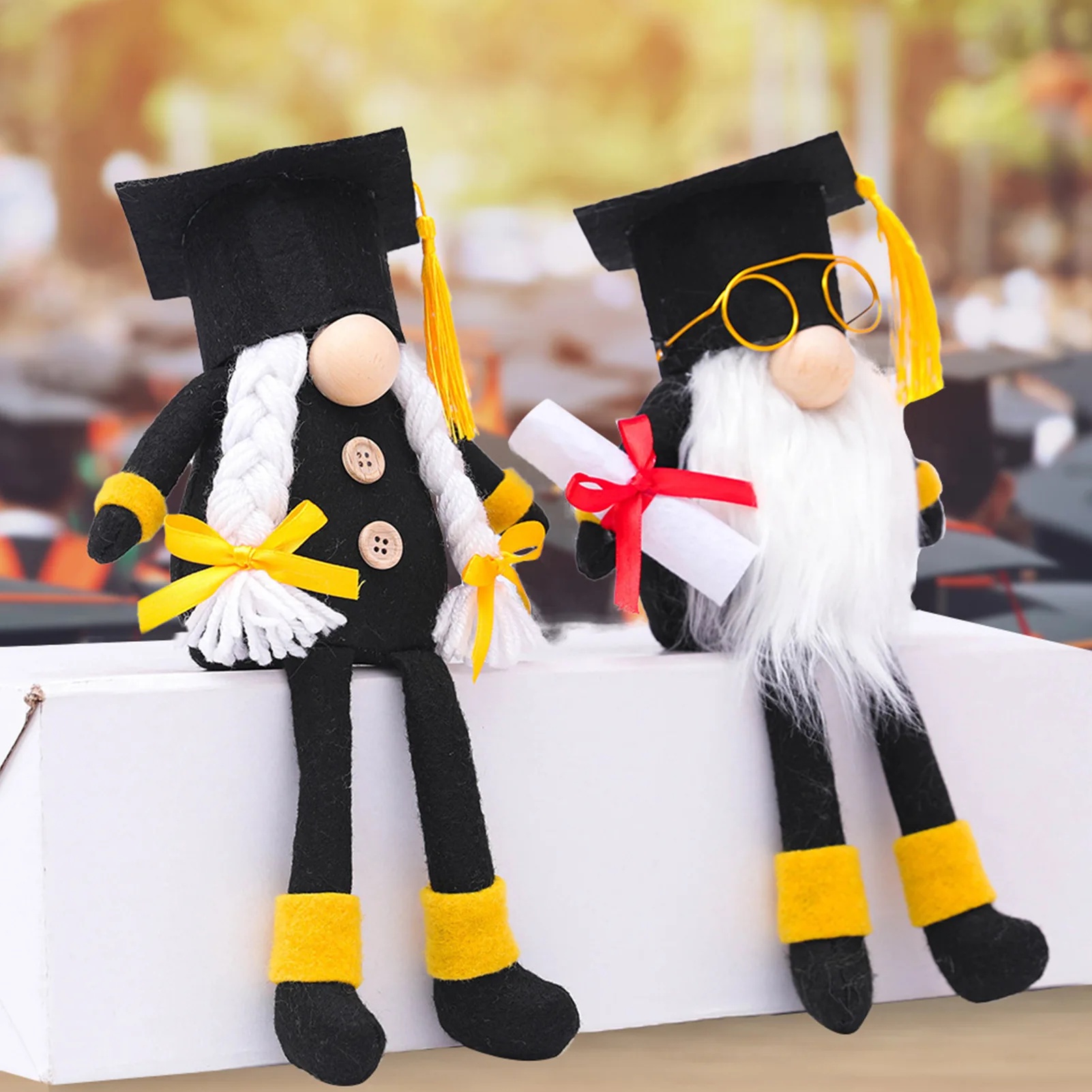 

Faceless Graduation Gnomes Dolls For Graduation Season Ornaments Gifts Graduation Ceremony Party Indoor Decoration Home Decor