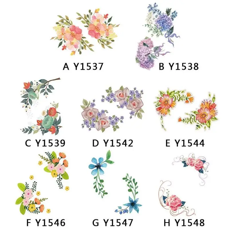 Съемный Настенный стикер для творчества цветы холодильник ПВХ 8 цветов | Дом и сад