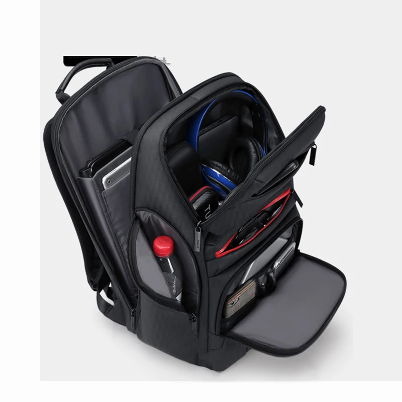 New Men's Backpack With USB Wear-resistant Waterproof Multi-function Large Capacity Outdoor Leisure Travel Computer Student Bag