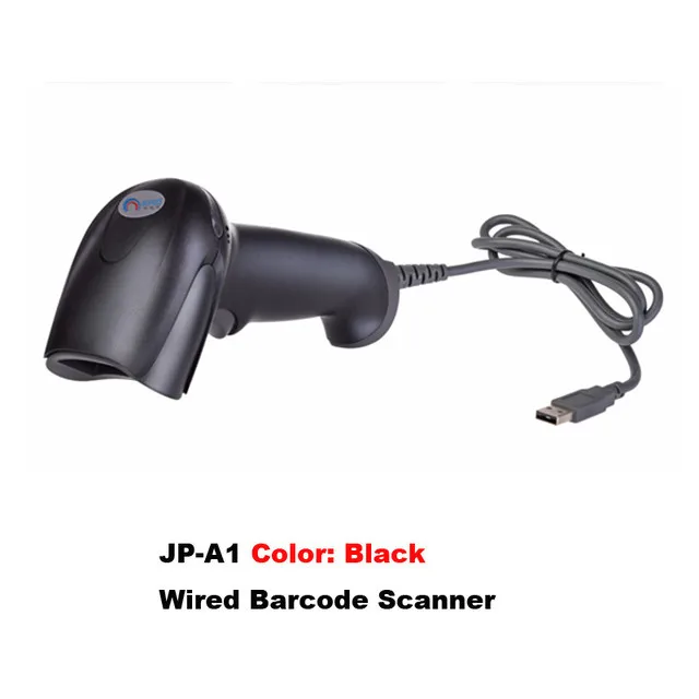 JP-5890k 58 мм черный термопринтер 58 мм Термопринтер 58 мм USB POS принтер для POS системы - Цвет: A1 wired scanner