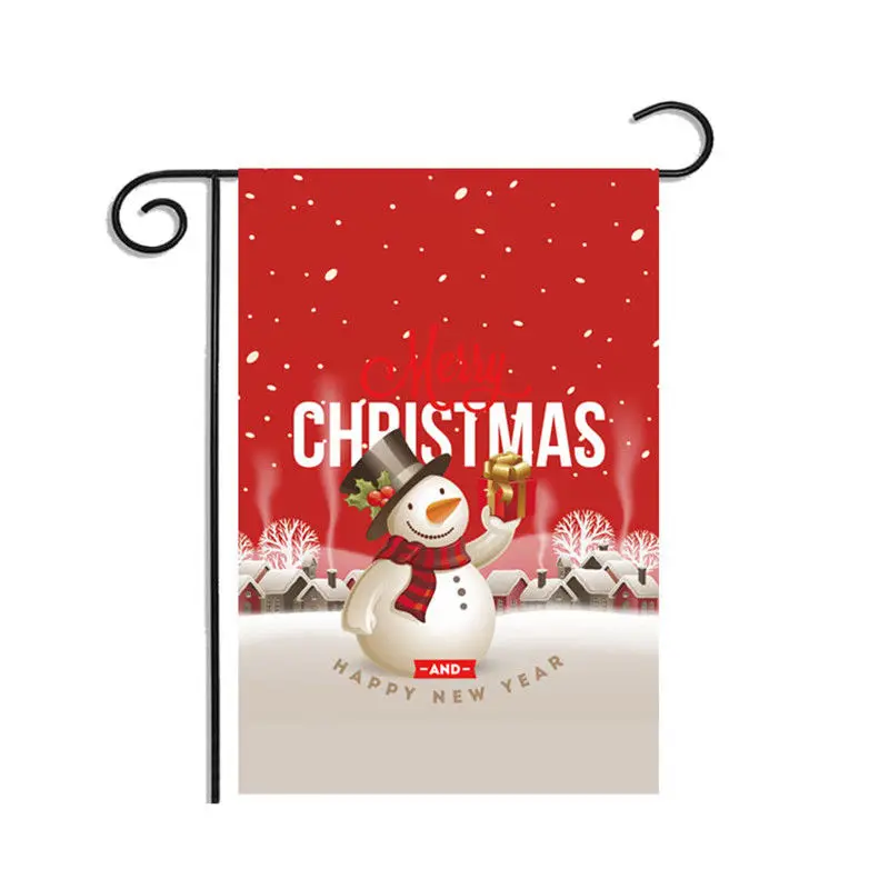 Snowman-3 На Рождество и Хеллоуин; Добро пожаловать на День Благодарения сад флаг на домашней странице баннер 30X45 см - Цвет: Snowman-3