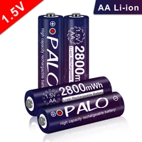 palo aa 1 5v li ion rechargeable battery aa 1 5v aa lithium li ion battery aa batteries for camera toys mp4 light