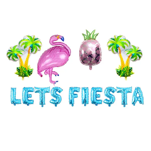 Фото Украшения для вечерние Let's Fiesta, баннер, воздушный шар из майларовой фольги, воздушные шары в виде кактуса для мексиканских фотографий, свадебные принадлежности №3