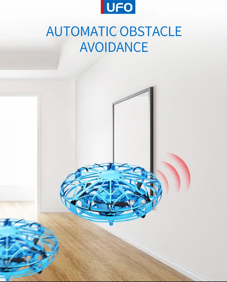 Мини Квадрокоптер НЛО на дистанционном управлении с инфракрасной индукцией и