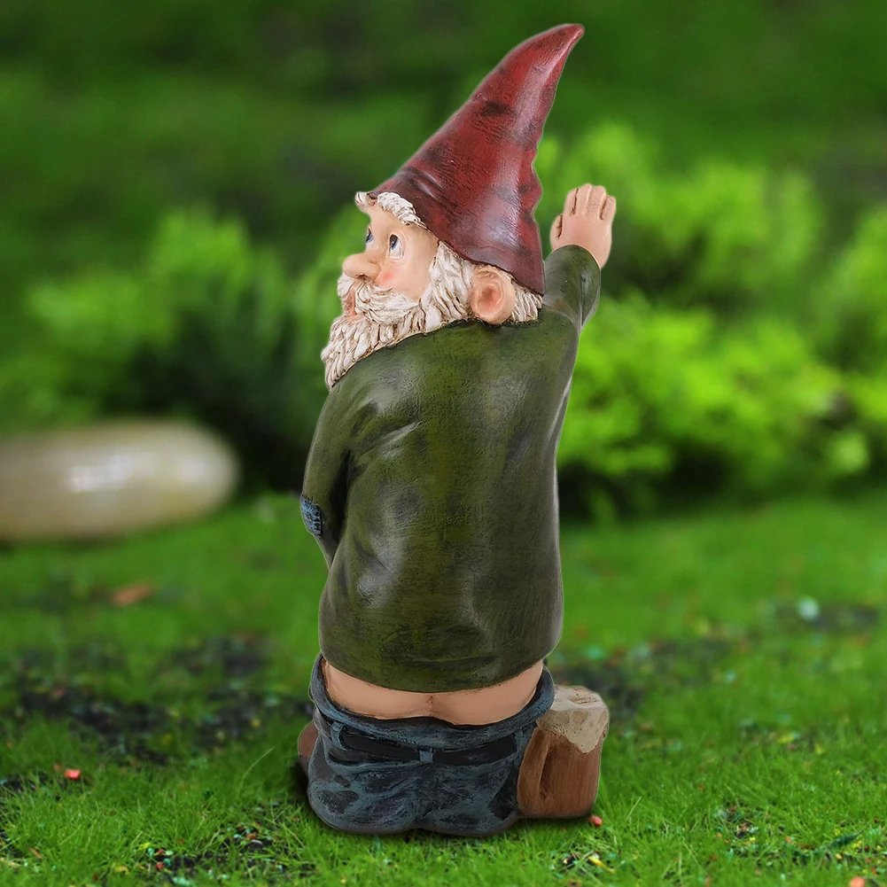 

Funny Resin Dwarf Figurines Naughty New Garden Gnome Garden Decoration Villa Home Statue Gnome Decoration Villa Home Figurines
