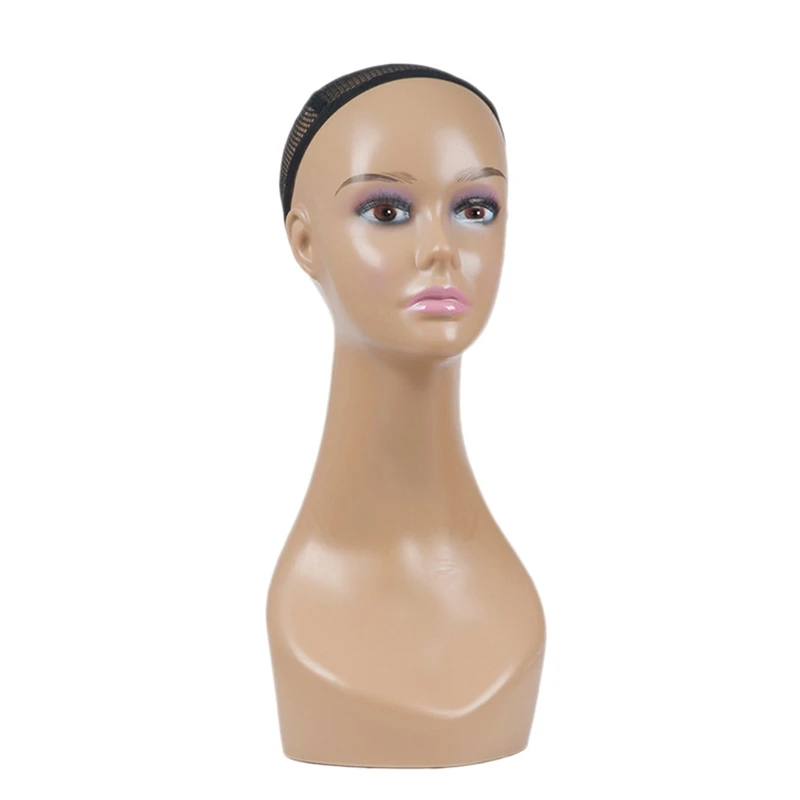 

Bald Mannequin Head Female Mannequin Head for Wig Making Hat Display Cosmetology Manikin Head for Makeup Practice