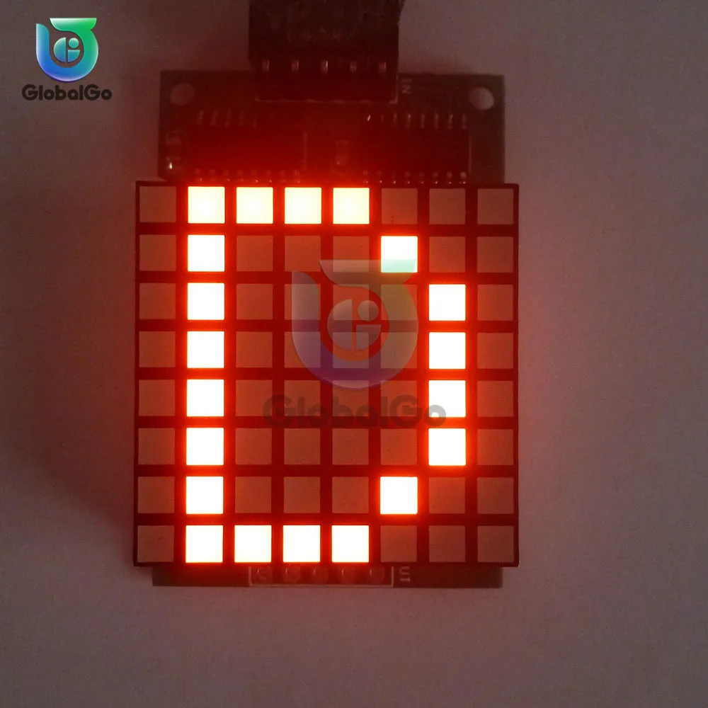 Гибкий матричный модуль 74HC595 8*8 Pixel панель светодиодного модуля 8x8 Red Dot Led Screen