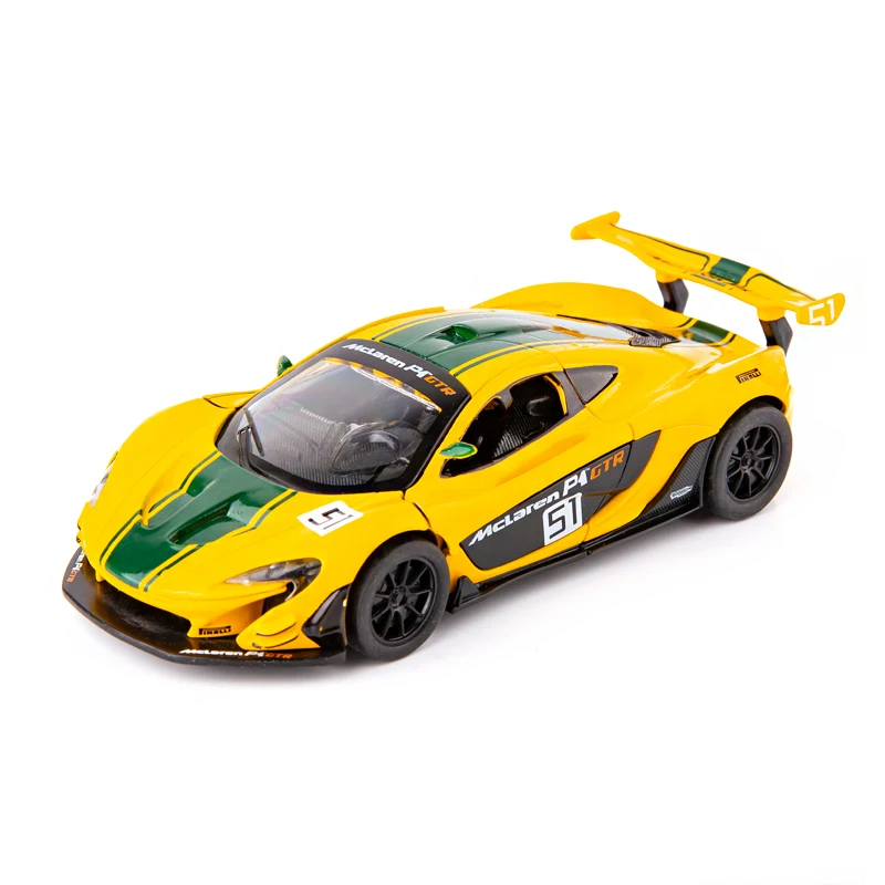 Модель автомобиля McLaren P1 Le Mans 1:32 детская игрушечная машинка из сплава со звуком и