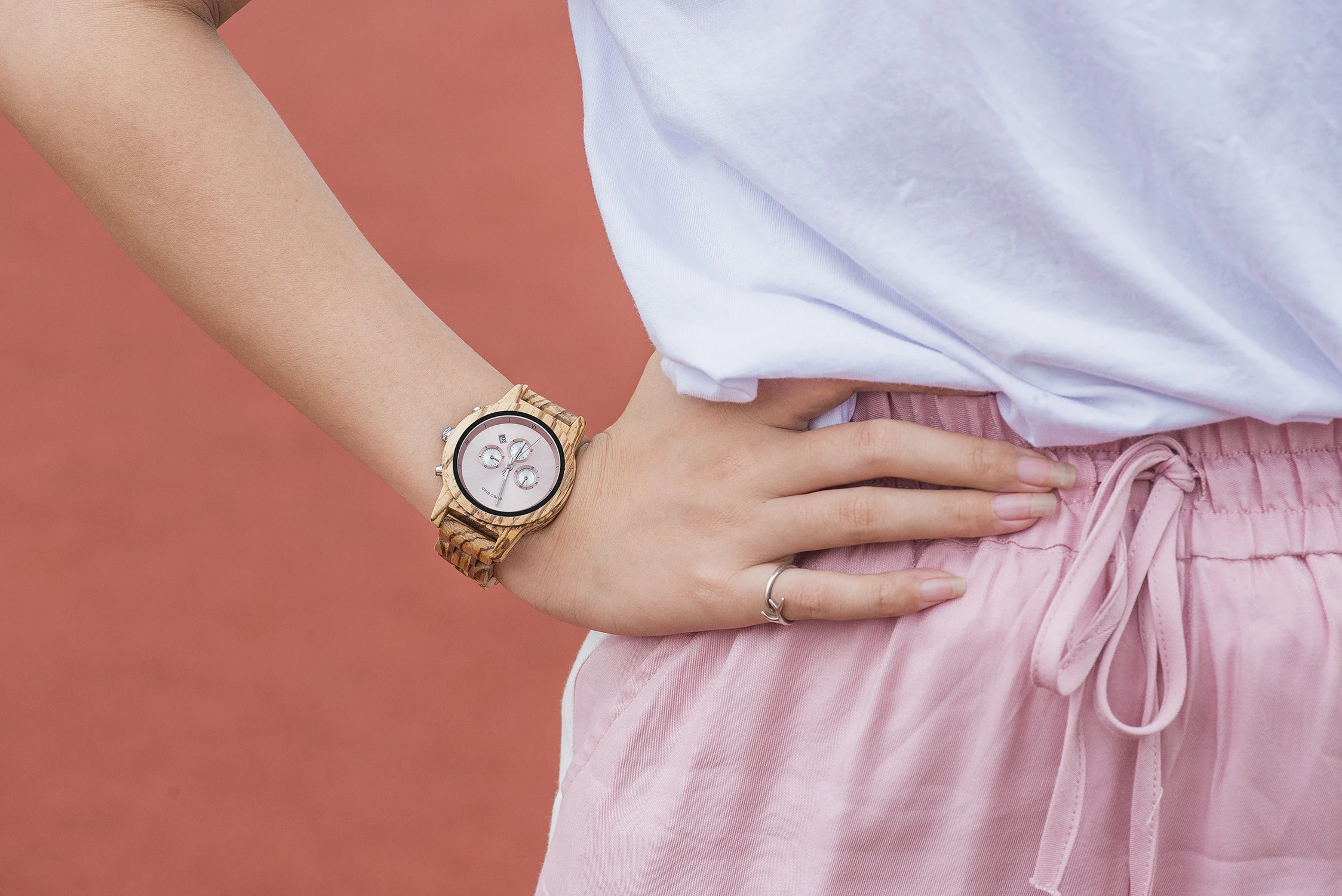 BOBO BIRD Relogio Feminino дропшиппинг женские часы дерево металл хронограф наручные часы настроить логотип подарочная коробка U-P18