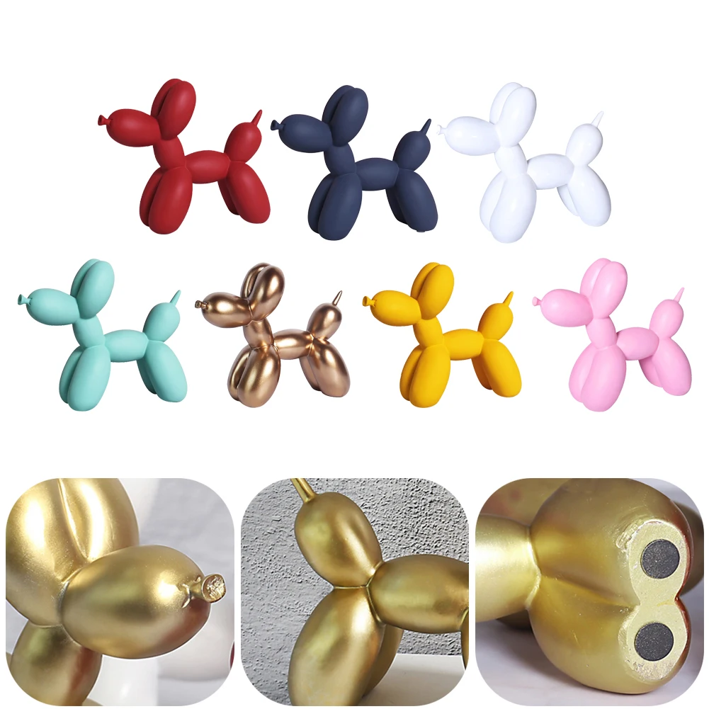 

7 Colors Balloon Dog Sculpture Nordic Modern Desktop Home Decor Resin Animal Figurines Home Living Room Office Decoration