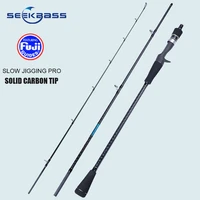 seekbass japan fuji parts 3 section portable light slow jigging rod 1 9m 40 250g casting spinning fishing pole solid tip