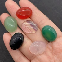5pcs15x20mm bead cabochon natural gem oval loose bead cabochon embossed fitting diy jewelry making ring earring accessories