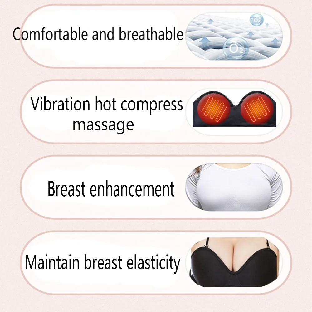 Массажер для груди с вибрацией и подогревом горячий Компрессор Электрический