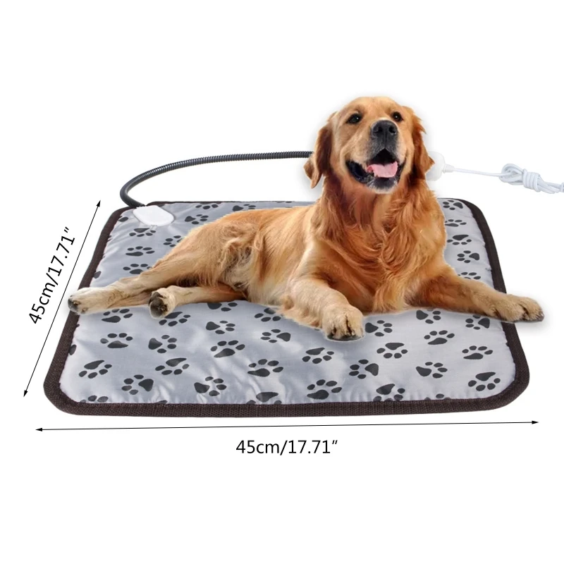 

Pet Self Heating Pad for Cats Dogs Super Soft Comfortable Waterproof Electric Mat Adjustable Durable Warming Mat