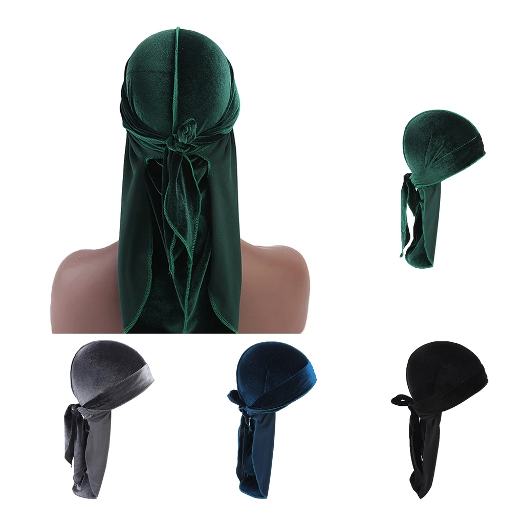 4 шт. Премиум шелковая мужская женская шляпа Durag волнистая шапка Повседневная