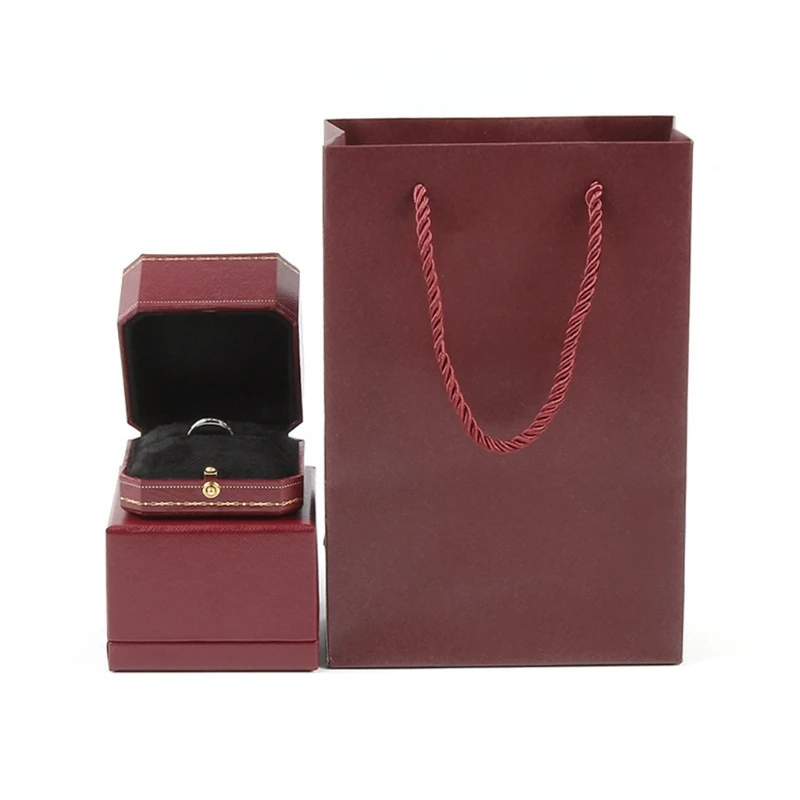 

Vintage Design Luxury Ring Box Perfect Engagement Prop Valentine Wedding Gifts