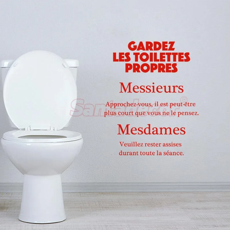 Настенные виниловые обои с надписями на дверь унитаза|Наклейки стену| |