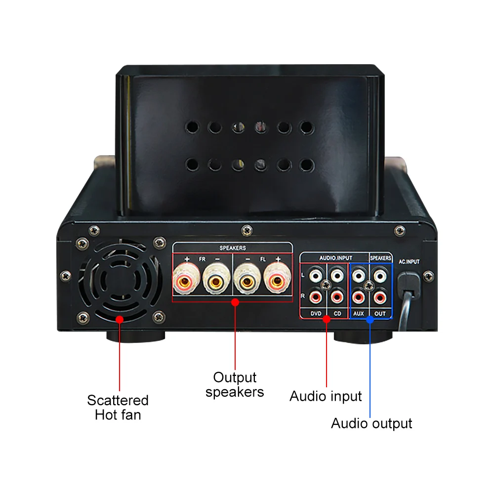 Bluetooth Tube Amplifier Preamplifier Power Sound USB DAC Amp Class AB Home Theater Hifi Amplificador MP3 Decoder | Электроника